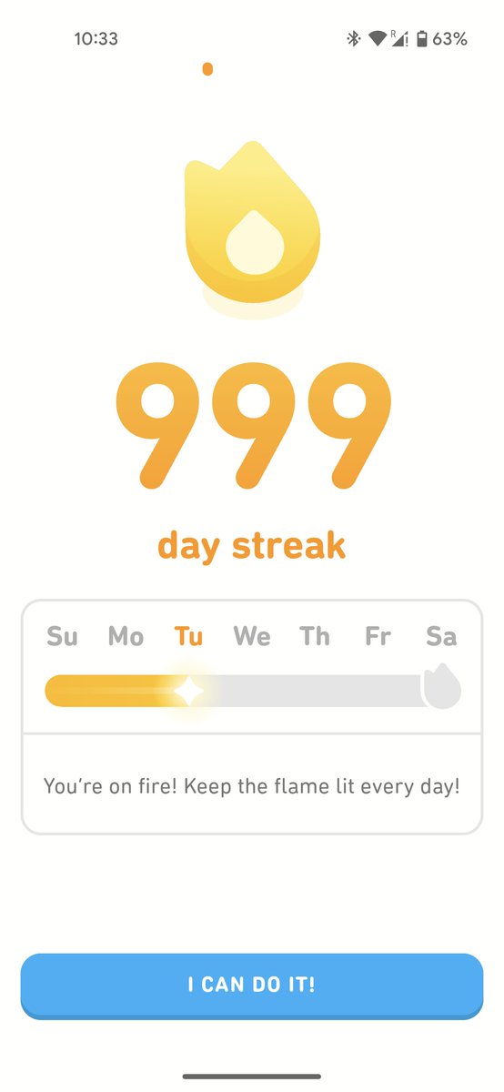 The_Great_ROL's tweet photo. 🌟 999 days of learning spain🇪🇸🇬🇷🇫🇷
@duolingo
through every late night, every missed streak scare, Duo’s little ping was there when no one else was, cheering me on. You’ve been my constant, my motivator, my friend. I love you, 999 days of Duolingo magic! 💚 #Duolingo #999Days https://t.co/9zVessrTPo