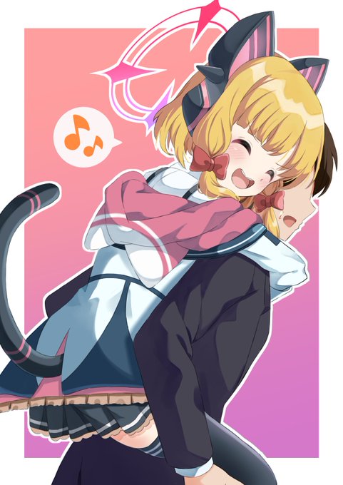 ゲーム開発部を抱っこしてみた
#BlueArchive 
#ブルーアーカイブ 