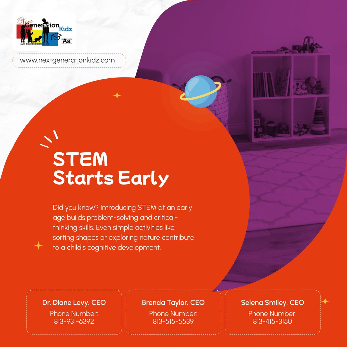 nextgenkidzecli's tweet image. STEM learning isn’t just for older kids! Engaging in early science, technology, engineering, and math activities fosters lifelong problem-solving skills. Let’s create young innovators from the very start! 

#TampaFL #Childcare #EarlySTEM