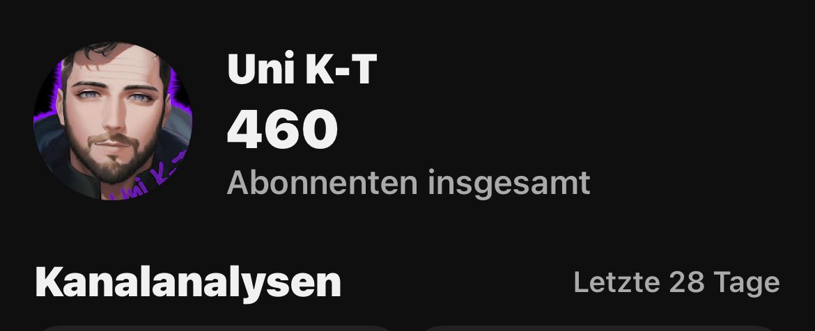 Kleines Update mittlerweile fehlen nur noch 40 Abos für mein Jahresziel 500. 
ihr seid der Wahnsinn 🙏🏻

Wirklich vielen Dank