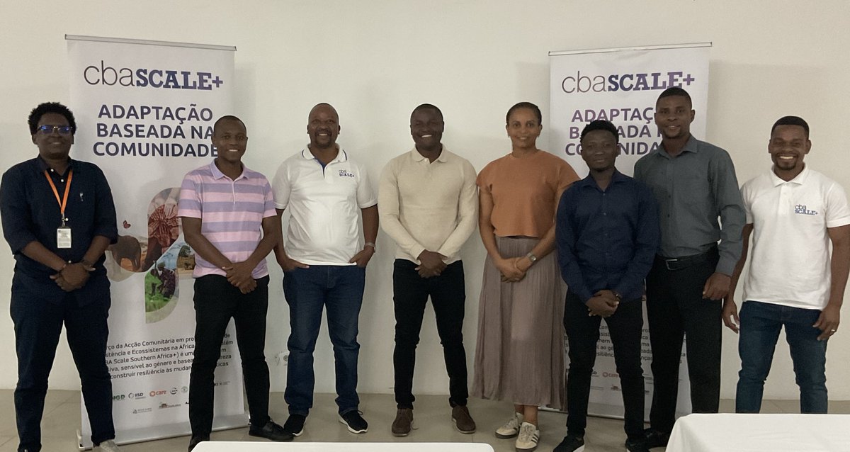 IucnE's tweet photo. On 17 April, the #CBASCALE+ consortium in #Mozambique held a workshop in Vilankulos to review climate policy findings and plan next steps for scaling up Community-Based Adaptation.
β‘οΈA key step towards stronger partnerships and 2025β2026 action.
More: πhttps://t.co/sI6Oprkl1V https://t.co/CwJcVdDVey