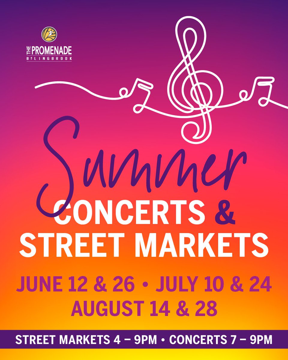 Michael Carpanzano (@ccarpos) on Twitter photo Enjoy Concerts and Shop Specialty Goods all Summer Long at The Promenade #Bolingbrook. FREE Outdoor Concerts and Street Markets at Promenade Bolingbrook this summer! Full Details + Band Schedule: facebook.com/10006370522037…
See you at <a href="/ShopPromenade/">PromenadeBolingbrook</a>! Enjoy Concerts and Shop Specialty Goods all Summer Long at The Promenade #Bolingbrook. FREE Outdoor Concerts and Street Markets at Promenade Bolingbrook this summer! Full Details + Band Schedule: facebook.com/10006370522037…
See you at <a href="/ShopPromenade/">PromenadeBolingbrook</a>!