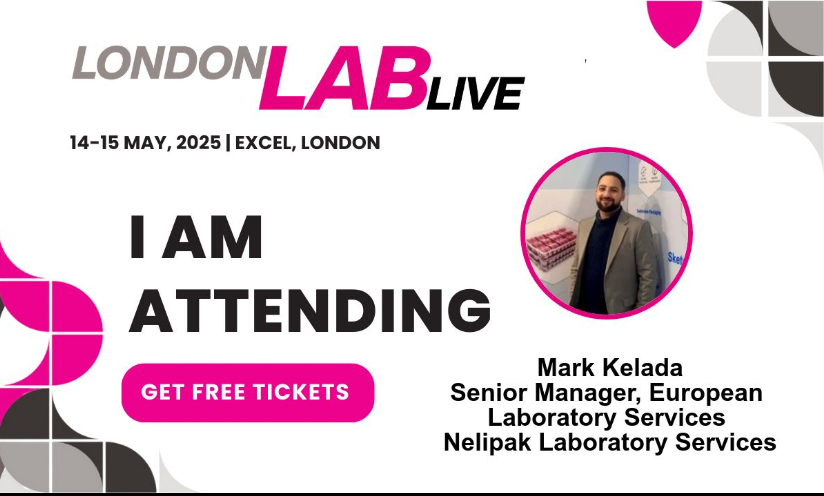 Nelipak’s Lab Manager, Mark Kelada, will be at #LondonLabLive2025 on May 14–15 at ExCeL London. Want to connect on #healthcarepackaging and lab innovation? Email him at Mark.Kelada[at]Nelipak[dot]com and get your free tickets here: loom.ly/tkKmE5U