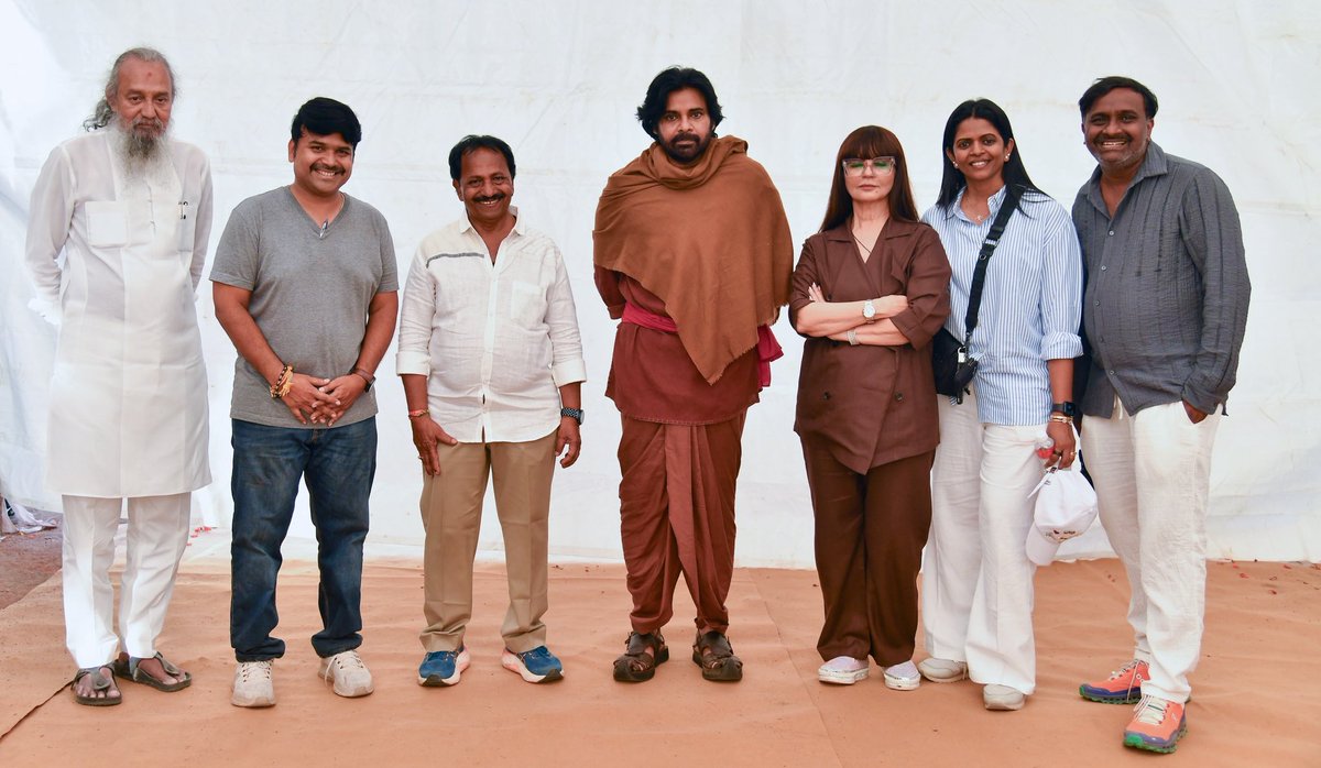 AM Rathnam (@amrathnamofl) on Twitter photo Powerstar <a href="/PawanKalyan/">Pawan Kalyan</a> Garu finishes shooting for #HariHaraVeeraMallu ⚔️
The shoot wraps with a bang, and what’s coming next will set screens on fire! 💥💥
A MASSIVE trailer and Blockbuster songs are on the way! 🔥🔥
<a href="/thedeol/">Bobby Deol</a> #SatyaRaj <a href="/AgerwalNidhhi/">Nidhhi Agerwal 🌟 Panchami</a> <a href="/amjothikrishna/">jyothi krisna</a> Powerstar <a href="/PawanKalyan/">Pawan Kalyan</a> Garu finishes shooting for #HariHaraVeeraMallu ⚔️
The shoot wraps with a bang, and what’s coming next will set screens on fire! 💥💥
A MASSIVE trailer and Blockbuster songs are on the way! 🔥🔥
<a href="/thedeol/">Bobby Deol</a> #SatyaRaj <a href="/AgerwalNidhhi/">Nidhhi Agerwal 🌟 Panchami</a> <a href="/amjothikrishna/">jyothi krisna</a>