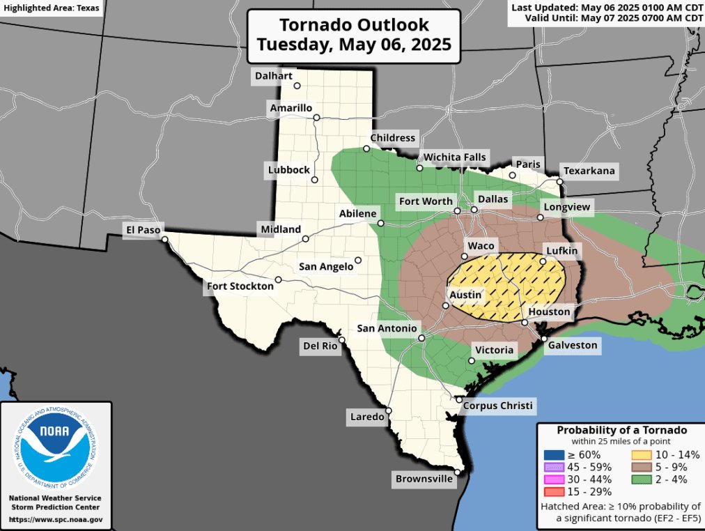 GoHoustonHawks's tweet photo. I can't remember us being in a hatched area. How often does that happen? @SpaceCityWX , @mattlanza , @BillyForney3 , @JeffLindner1 #houwx https://t.co/S5EbHGvr7x