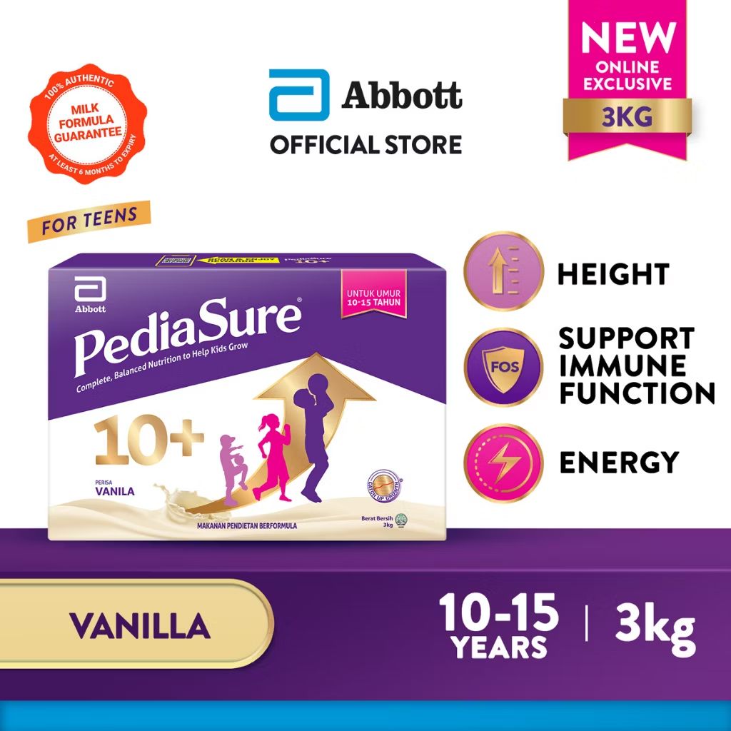 Check out Pediasure 10+ Scientifically Designed for 10-15 years - Vanilla (3kg) for RM312.00. Get it on Shopee now! s.shopee.com.my/AUhEx8pYrW?sha…