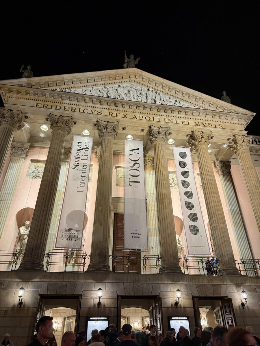 Nicola Luisotti (@nicolaluisotti) on Twitter photo Time to say goodbye, #Berlin!
Our #Tosca goes on stage tonight for the last time in this season, with <a href="/Maria_Agresta/">Maria Agresta</a> in the lead role 🌹
Many thanks to the Cast, Orchestra & Chorus, and everyone at <a href="/StaatsoperBLN/">Staatsoper Berlin</a> 🎵🎶 Time to say goodbye, #Berlin!
Our #Tosca goes on stage tonight for the last time in this season, with <a href="/Maria_Agresta/">Maria Agresta</a> in the lead role 🌹
Many thanks to the Cast, Orchestra & Chorus, and everyone at <a href="/StaatsoperBLN/">Staatsoper Berlin</a> 🎵🎶