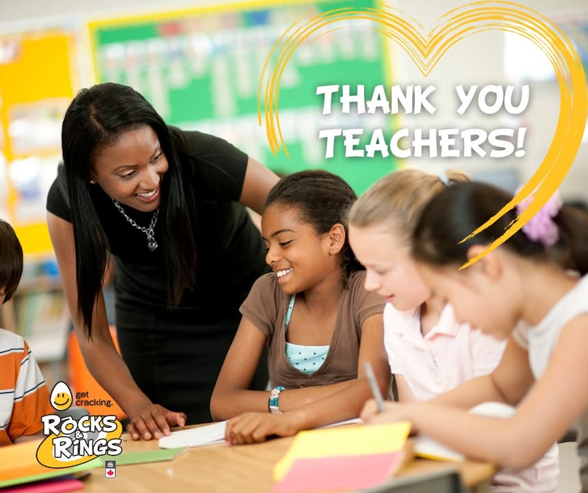 It's #TeacherAppreciationDay and we want to give a big shoutout to all teachers and say #ThankYou for all you do ❤️ If you know a teacher, give them a big hug today! 

#ThankYouTeachers #RocksAndRings #TeacherResources