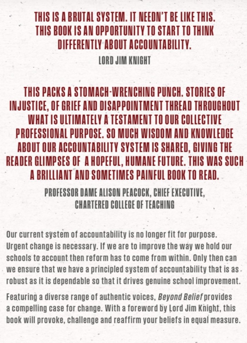 Don’t forget that with all the debate around the future of Ofsted, this new book shines a light on how accountability can be fixed in schools.
