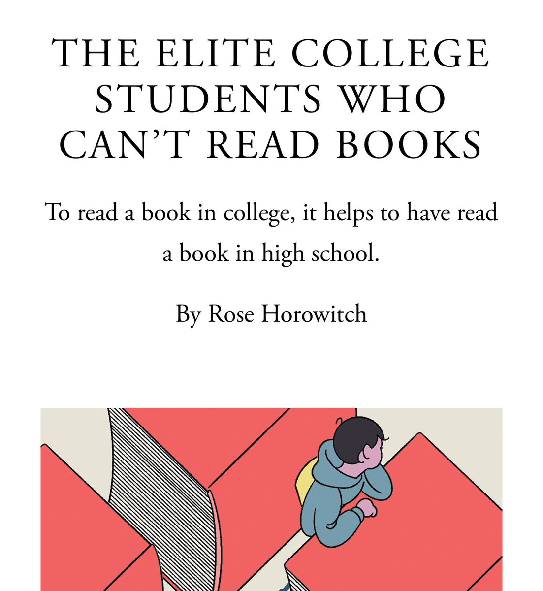 “A Princeton historian said his students arrive on campus with a narrower vocabulary and less understanding of language than they used to have. There are always students who “read insightfully and easily and write beautifully,” he said, “but they are now more exceptions.” Jack
