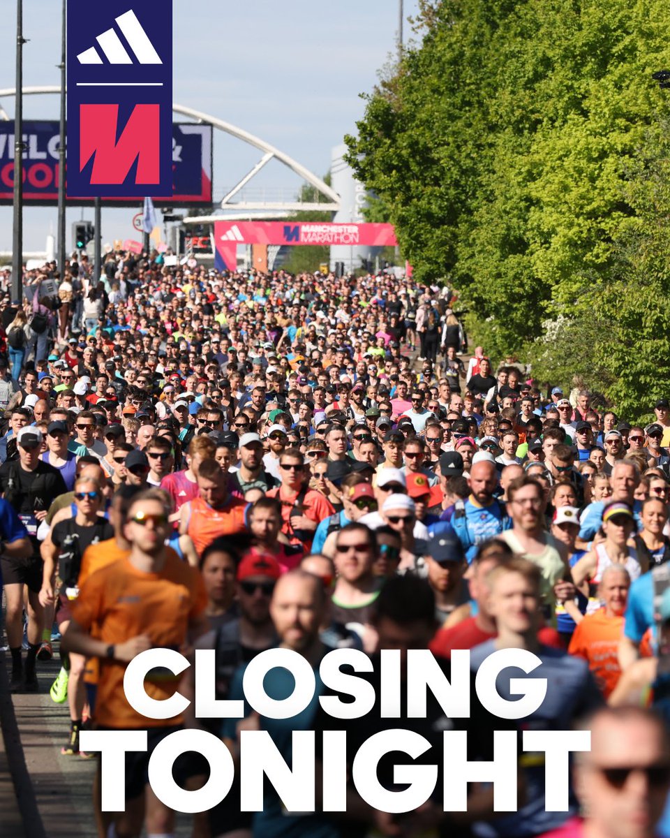 Entries are soaring!👟 Remember, this entry window closes at 23:59 TONIGHT ⏳ Allocations 1, 2 &amp; 3 have already sold out, with limited places remaining in Allocation 4. Will we see you at the 2026 start line?🐝🙌 Enter via the link: bit.ly/ENTERMM2026