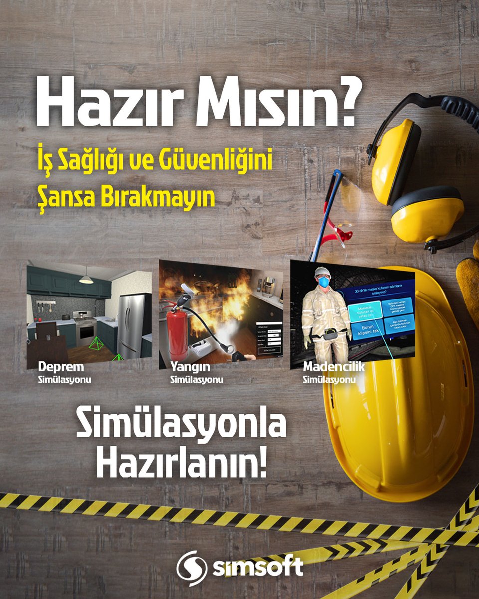 #İşSağlığıveGüvenliği eğitimlerinde fark yaratmak mümkün! Gerçekçi senaryolarla riskleri güvenli ortamlarda deneyimleyin, eğitim verimliliğinizi artırın.

📩 Demo veya teklif için bize ulaşın!

#Simsoft #İSGHaftası #DepremSimülasyonu #YangınSimülasyonu #MadencilikSimülasyonu
