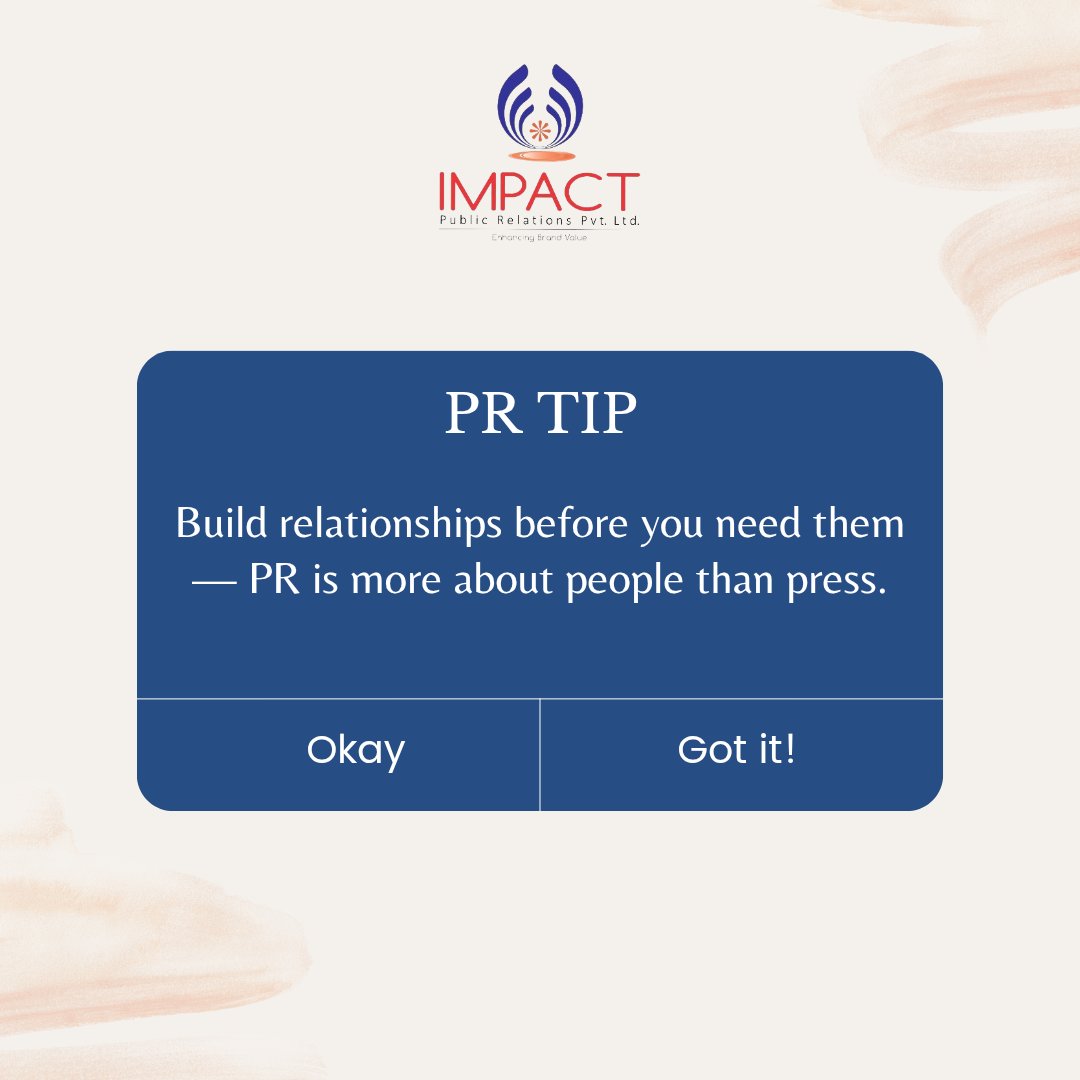 ImpactPR's tweet image. Pr tip !!
.
.
.
.
.
.
#prtip #prtipsandtricks #impact #ImpactPR #ImpactRelations
