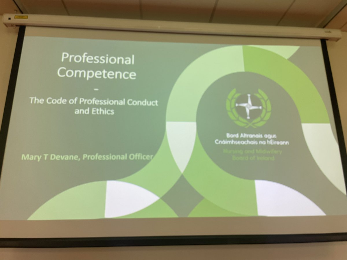 We are all set <a href="/stjamesdublin/">St James's Hospital</a> to warmly welcome <a href="/NMBI_ie/">Nursing and Midwifery Board of Ireland</a> to tell us about The code of Professional Conduct and Ethics 👌👌#NursingGrandRounds #scopeofpractice <a href="/SJHDoN/">Sharon Slattery DoN</a>