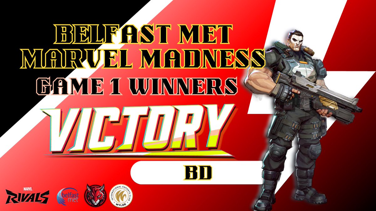 Game 1 goes to BD with a 2/0 against Working Progress #belfast #belfastmet #esports #events #ireland #gaming #marvelrivals