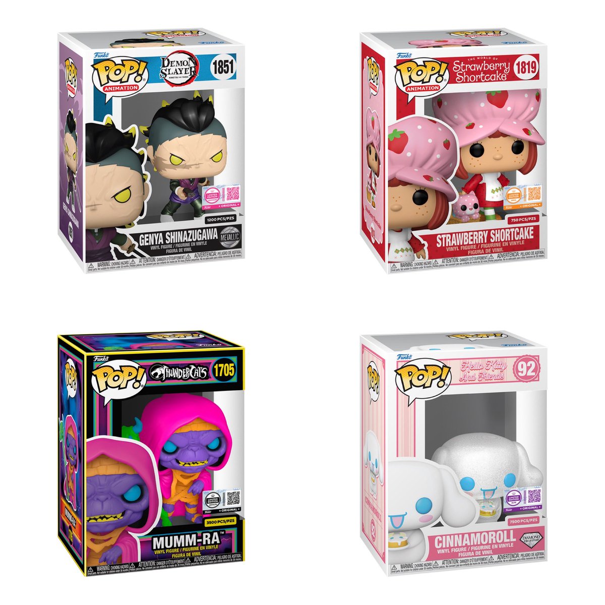 DisTrackers's tweet image. Here’s another look at the Funko Limited Piece releases! First drop is on Friday.
.
distracker.info/3SmNdZ3
.
#Funko #FunkoPop #Collectibles #Collectible #FunkoPops #Collector #Toy #Toys #DisTrackers #DemonSlayer #StrawberryShortcake #Thundercats #Sanrio