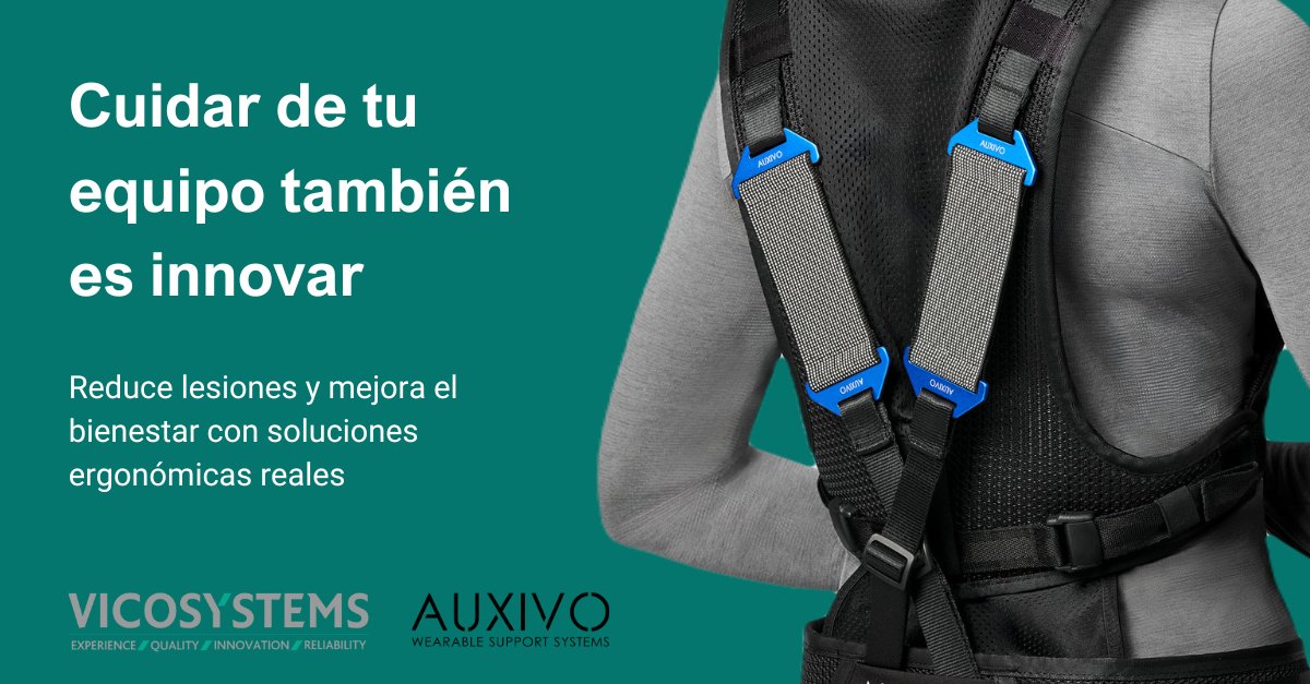 🔧 Menos esfuerzo, más salud laboral
El #Liftsuit de <a href="/auxivo/">Auxivo</a> , distribuido por <a href="/VicoSystems/">VicoSystems</a> , es un exoesqueleto textil ultraligero que reduce la carga en la espalda durante tareas físicas repetitivas. Ideal para entornos industriales, logísticos y de ensamblaje.📩Píde tu demo.