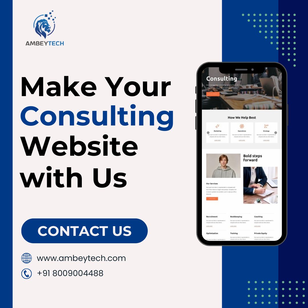 Ambeytech1's tweet image. Make Your Consulting Website with Ambeytech!
#ambeytech #webdevelopmentservice #theappsolutions #digitalmarketingexpert #sẹo #consulting #techsolutions #innovations #businessgrowth #techconsulting #webdesignagency #appdevelopmentagency #onlinesuccess #digitaltransformation