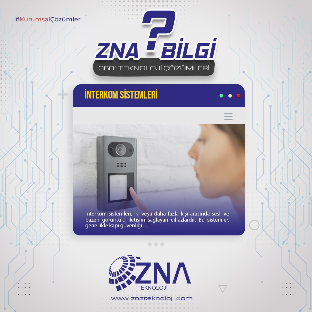 znatechnology's tweet image. • ZNA Bilgi | İnterkom Sistemleri Nedir?

• znateknoloji.com/interkom-siste…

• 360° Teknoloji ve Telekomünikasyon Çözümleri

• info@znateknoloji.com

• +90 212 549 94 94

#interkom #znateknoloji #teknoloji #technology #znabilgi #bilginolsun