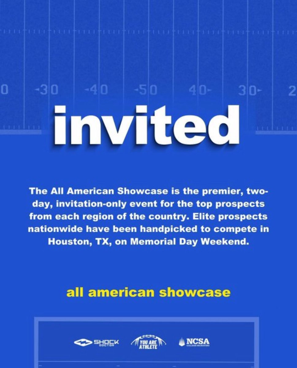 Cooper Taylor (@cooper_taylor73) on Twitter photo Blessed to receive an invite to the all american showcase in Houston!! <a href="/youareathlete/">You Are Athlete</a> Blessed to receive an invite to the all american showcase in Houston!! <a href="/youareathlete/">You Are Athlete</a>