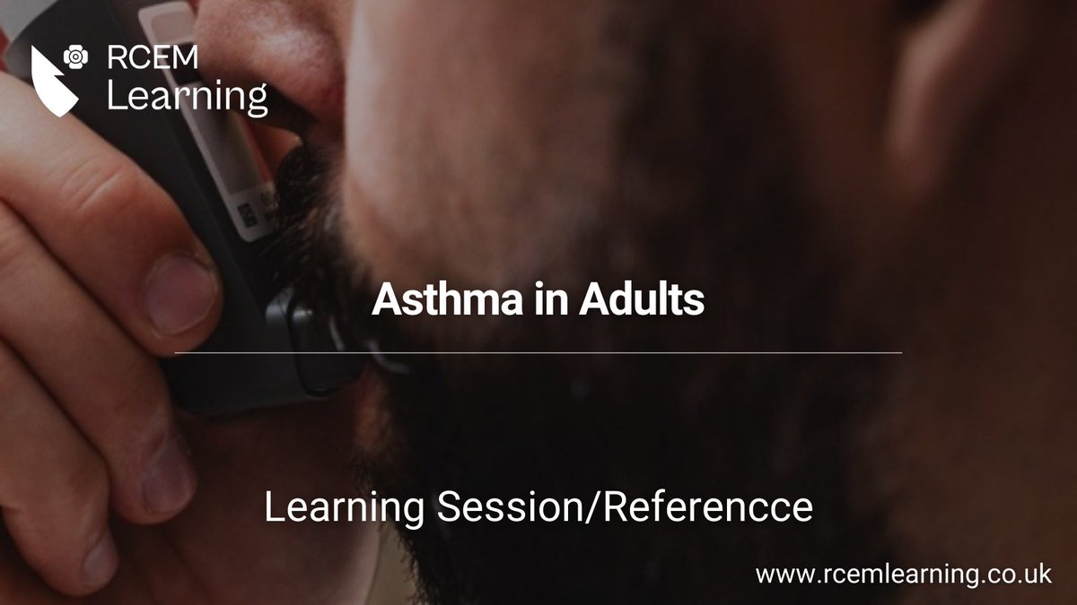 UPDATE: On #WorldAsthmaDay we want to emphasise the importance of educating practitioners in recognising signs of an asthma attack. 

Start here with our #LearningSession and #Reference: 

Ref: rcemlearning.co.uk/reference/asth…

LS: rcemlearning.co.uk/modules/asthma…