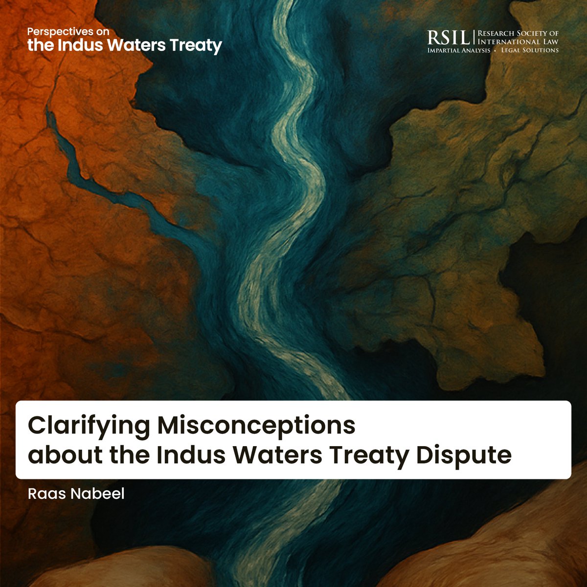RSIL Pakistan (@rsilpak) on Twitter photo In the first of our Perspectives on the Indus Waters Treaty blog series, <a href="/raasnabeel/">Raas Nabeel</a> clarifies certain legal misconceptions about the dispute since Indiaās suspension of the Treaty, arguing it is unjustified under international law.
Read here: rsilpak.org/2025/clarifyin⦠In the first of our Perspectives on the Indus Waters Treaty blog series, <a href="/raasnabeel/">Raas Nabeel</a> clarifies certain legal misconceptions about the dispute since Indiaās suspension of the Treaty, arguing it is unjustified under international law.
Read here: rsilpak.org/2025/clarifyinā¦