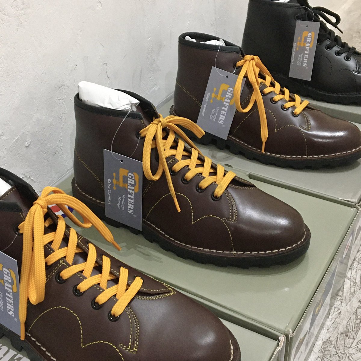 Grafters メンズ オリジナル モンキー ブーツ モッド レトロ DoiN' THe