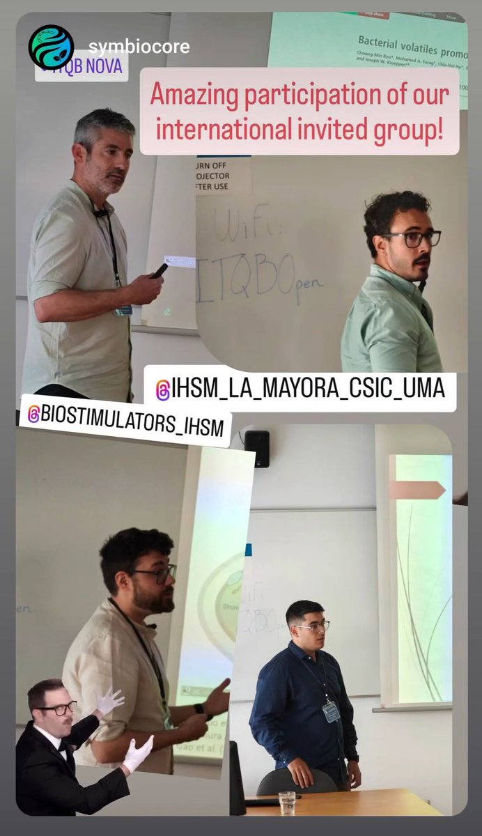 Biostimulators IHSM (@biostimulators) on Twitter photo What an incredible experience at <a href="/SymBioCORE/">SymBioCORE</a>! It was a true pleasure to participate and share our research in a meeting with such outstanding scientists!!
<a href="/IHSM_CSIC_UMA/">IHSM La Mayora</a> What an incredible experience at <a href="/SymBioCORE/">SymBioCORE</a>! It was a true pleasure to participate and share our research in a meeting with such outstanding scientists!!
<a href="/IHSM_CSIC_UMA/">IHSM La Mayora</a>