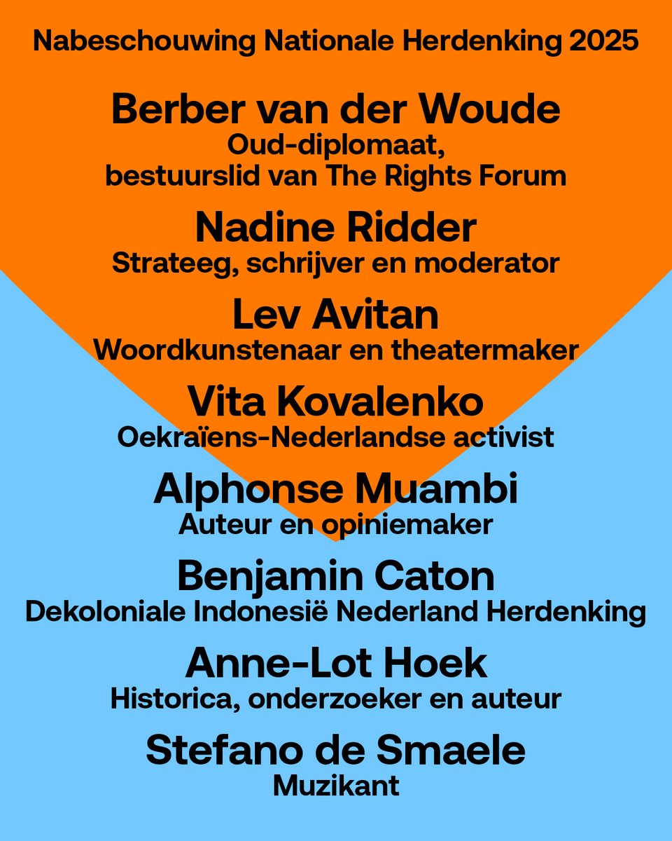 Agendatip vanavond! We hebben de speeches gehoord, de kransen gelegd en stiltes laten vallen. In welke mate speelt empathie en inclusiviteit een rol ten aanzien van andere oorlogsslachtoffers en mensen in oorlog en conflict situaties?

Meer info &amp; ticket: rodehoed.nl/programma/hoe-…