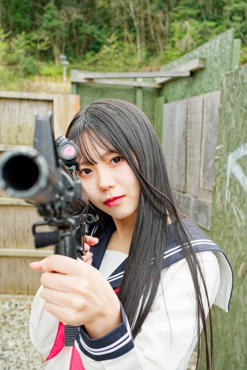 麗しき狙撃手（スナイパー）

<a href="/NENE__57/">NENE☆</a> neneさん

model:ねねさん

#ねね #長崎超絶美少女隊 #ssb連合艦隊 #43番艦 #長崎スターライトスクール