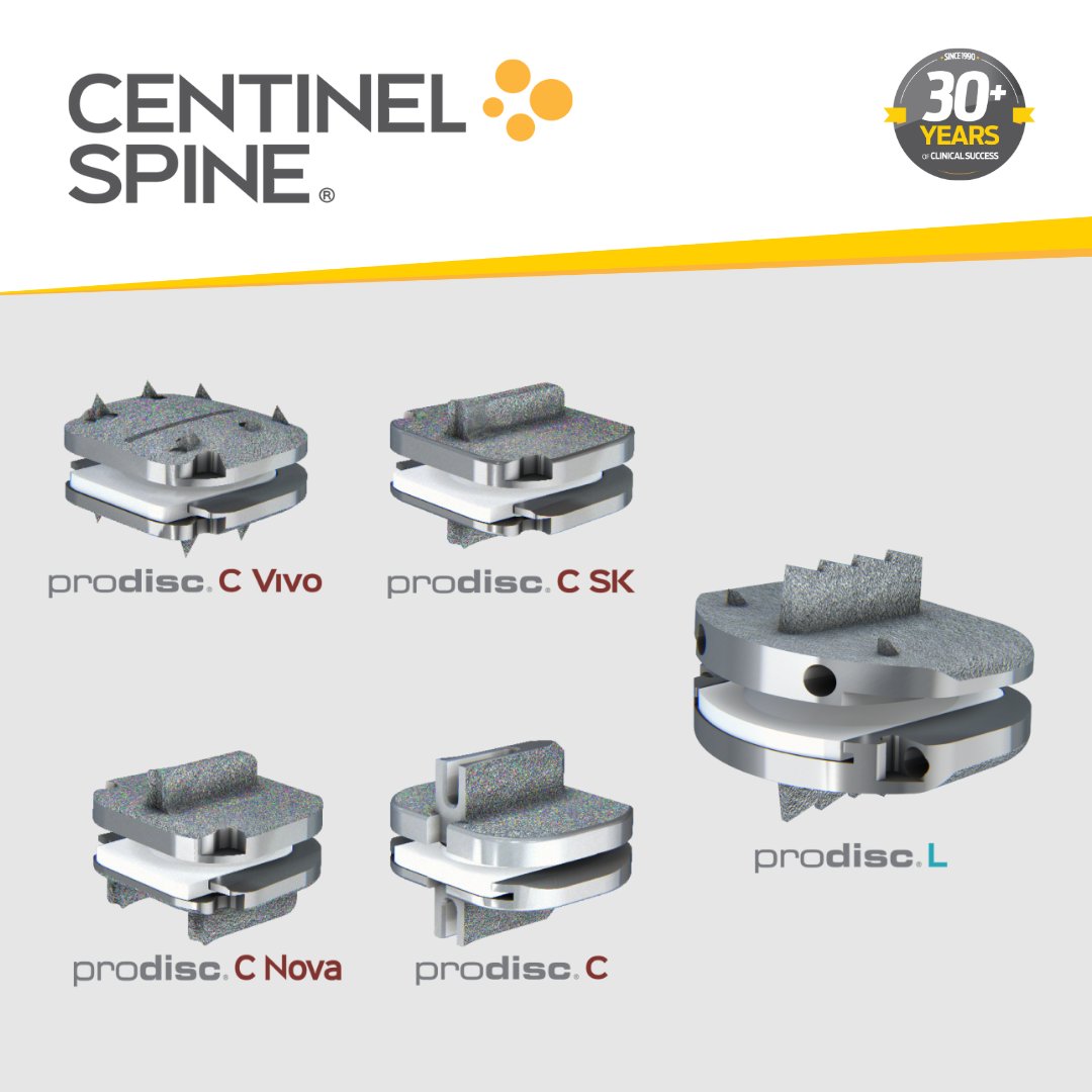 Centinel Spine (@centinelspine) on Twitter photo <a href="/CentinelSpine/">Centinel Spine</a> is exclusively dedicated to advancing #DiscArthroplasty. Our #prodisc® #TotalDiscReplacement technology has 275,000+ implantations & 35 years of proven clinical excellence, w/ a validated revision rate of <1.*
Learn more:
centinelspine.com
*Data on file. <a href="/CentinelSpine/">Centinel Spine</a> is exclusively dedicated to advancing #DiscArthroplasty. Our #prodisc® #TotalDiscReplacement technology has 275,000+ implantations & 35 years of proven clinical excellence, w/ a validated revision rate of <1.*
Learn more:
centinelspine.com
*Data on file.