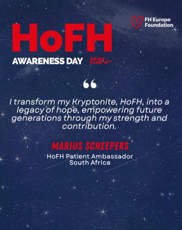 RARE Revolution Magazine (@rarerevolutionm) on Twitter photo 🌟 Meet Marius Sheepers, a HoFH Ambassador turning challenges into hope! Read his story: fhef.org/news/my-hofh-j… #Unite4HoFH #KnowHoFH #RareDisease #Maythe4thbewithyou #StarsOfTheGalaxy #HoFHAwarenessDay <a href="/fhpatienteurope/">FH Europe Foundation</a> 🌟 Meet Marius Sheepers, a HoFH Ambassador turning challenges into hope! Read his story: fhef.org/news/my-hofh-j… #Unite4HoFH #KnowHoFH #RareDisease #Maythe4thbewithyou #StarsOfTheGalaxy #HoFHAwarenessDay <a href="/fhpatienteurope/">FH Europe Foundation</a>