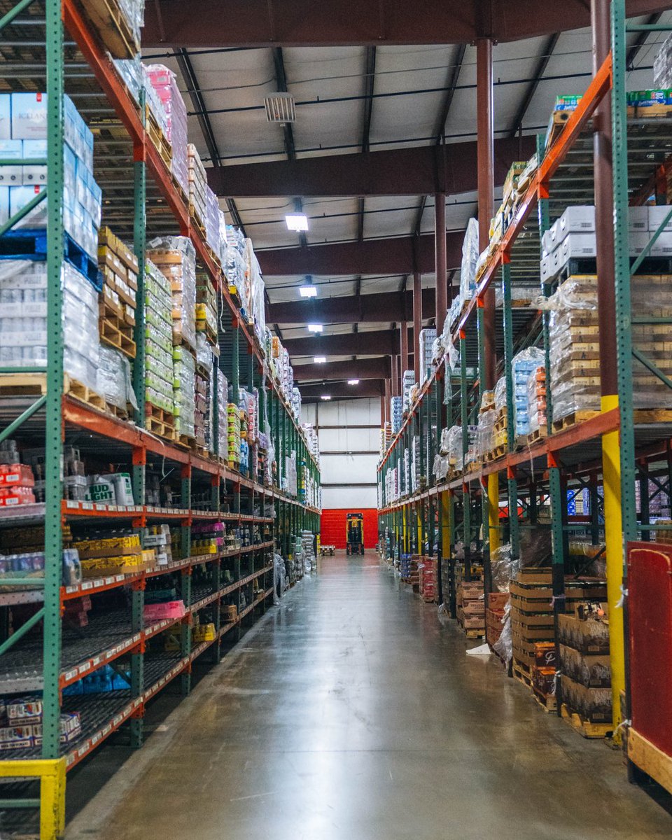 Before it hits the shelves, it’s moving through our warehouse. Shoutout to the crew who keeps it running. 📦 🙌 #knoxville #localbusiness #distributor