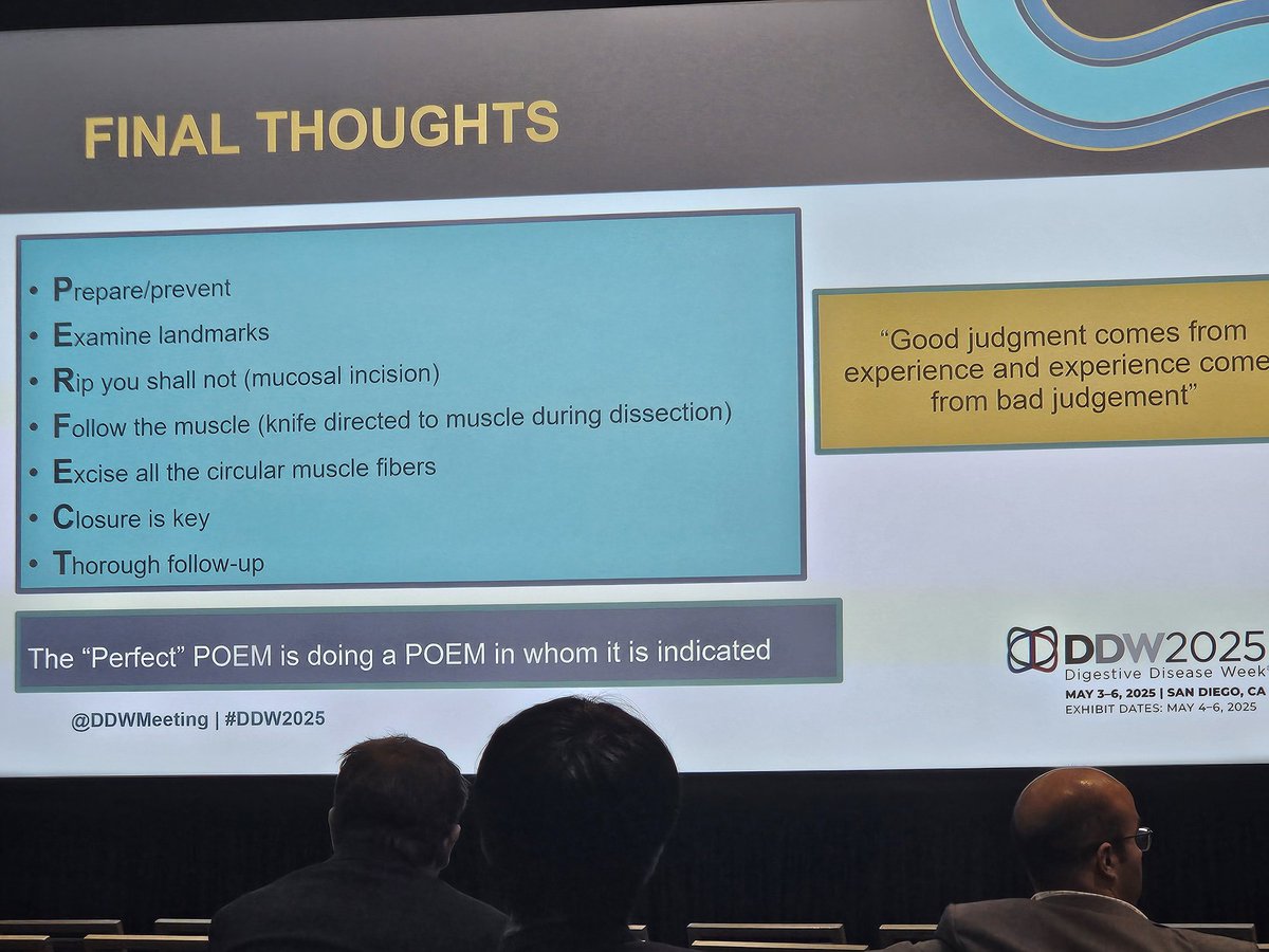 Zubair Khan, MD, FACP, CMQ (@zubairkhan254) on Twitter photo <a href="/DennisYangMD/">Dennis Yang, MD, FACG,AGAF,FASGE</a> sharing his tips for a successful POEM.
#POEM
#Thirdspaceendoscopy
#DDW2025
#CIEAdevnthealth <a href="/DennisYangMD/">Dennis Yang, MD, FACG,AGAF,FASGE</a> sharing his tips for a successful POEM.
#POEM
#Thirdspaceendoscopy
#DDW2025
#CIEAdevnthealth