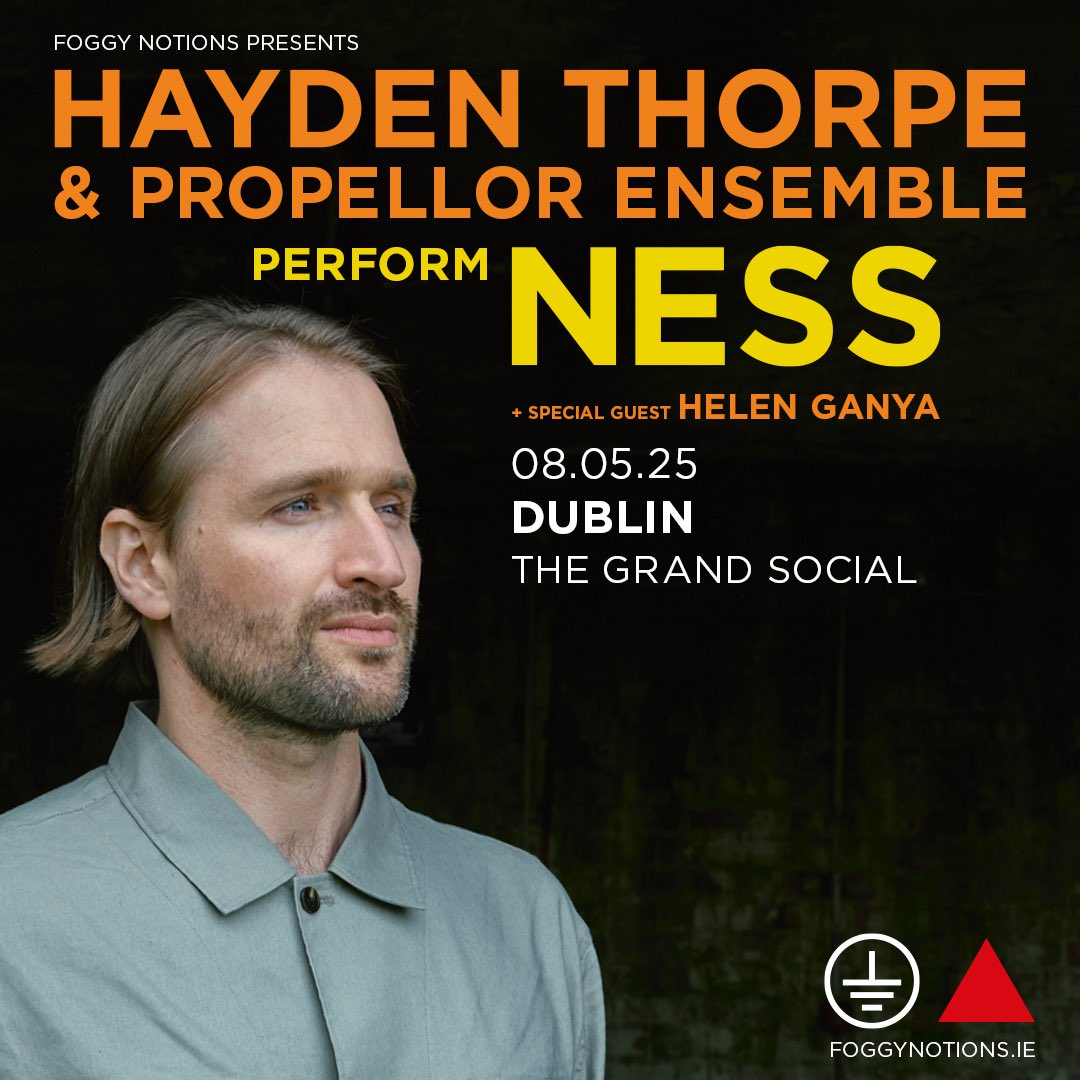 Foggy Notions (@foggynotions) on Twitter photo Wild Beasts fans pls note this is happening Thursday <a href="/TGSDublin/">The Grand Social</a> and there is still some tickets left
ticketmaster.ie/hayden-thorpe-…
The album is wonderful youtu.be/nhZiqo3hsX4?si…
Special guest is the wonderful <a href="/helenganya/">Helen Ganya</a> Wild Beasts fans pls note this is happening Thursday <a href="/TGSDublin/">The Grand Social</a> and there is still some tickets left
ticketmaster.ie/hayden-thorpe-…
The album is wonderful youtu.be/nhZiqo3hsX4?si…
Special guest is the wonderful <a href="/helenganya/">Helen Ganya</a>