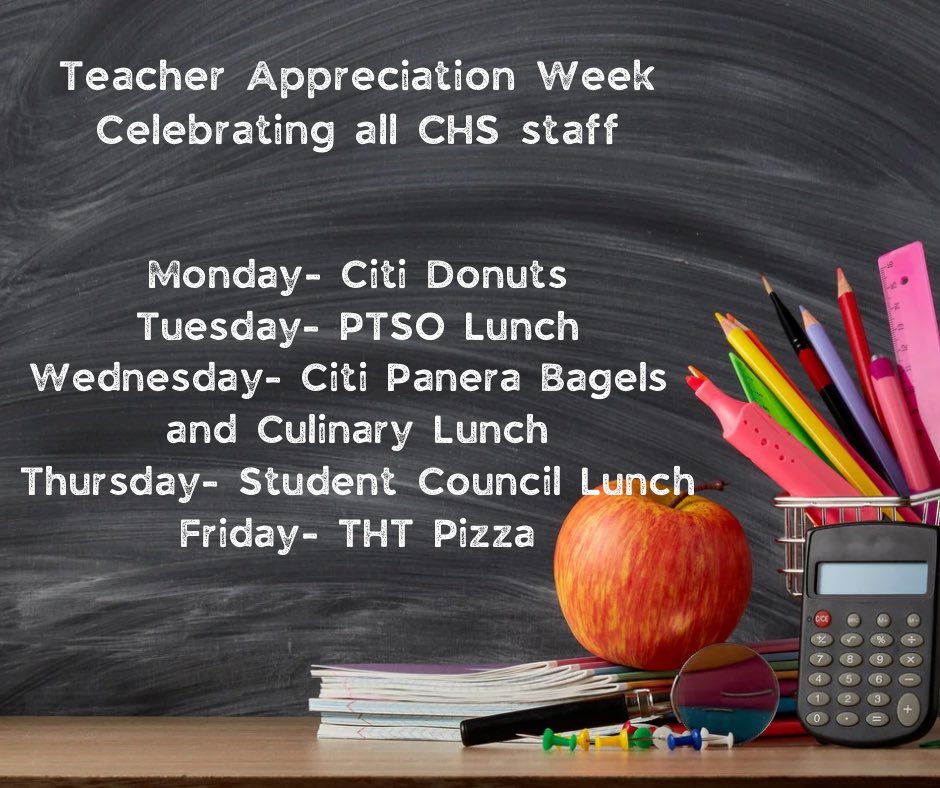 Once upon a time we did not celebrate teacher appreciation week…When I realized that, I made a personal goal to never let that happen again. Now we have so much planned for our staff that we will be celebrating into next week ❤️ Ice cream social will be May 15