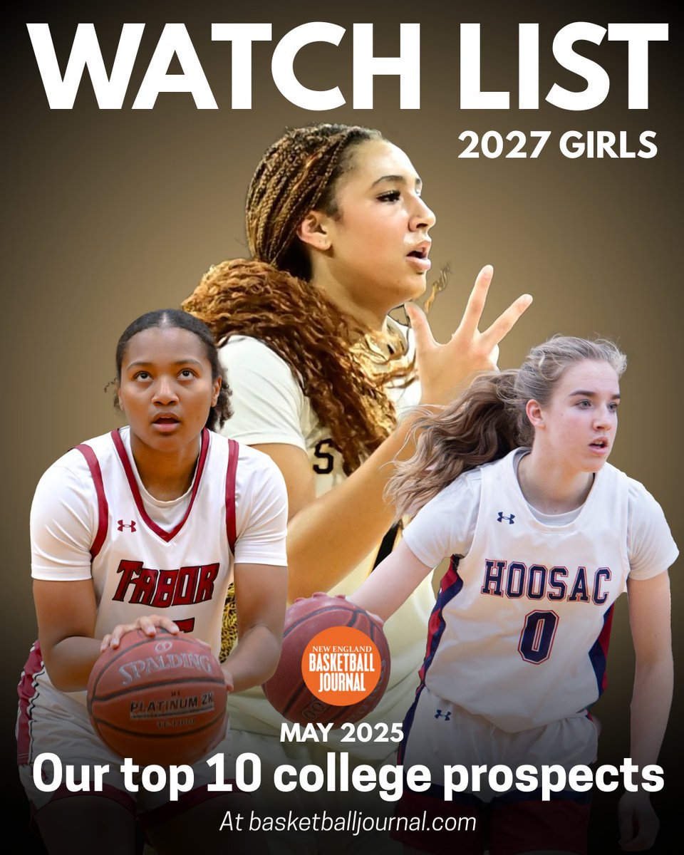 New England Basketball Journal (@nehoopjournal) on Twitter photo Next up in our watch lists: the girls Class of 2027.
To <a href="/ethman43/">Ethan Fuller</a>, this class is defined by skill and versatility among the elite guards and wings.
Here are his top 10 prospects:
basketballjournal.com/2025/05/06/may… Next up in our watch lists: the girls Class of 2027.
To <a href="/ethman43/">Ethan Fuller</a>, this class is defined by skill and versatility among the elite guards and wings.
Here are his top 10 prospects:
basketballjournal.com/2025/05/06/may…