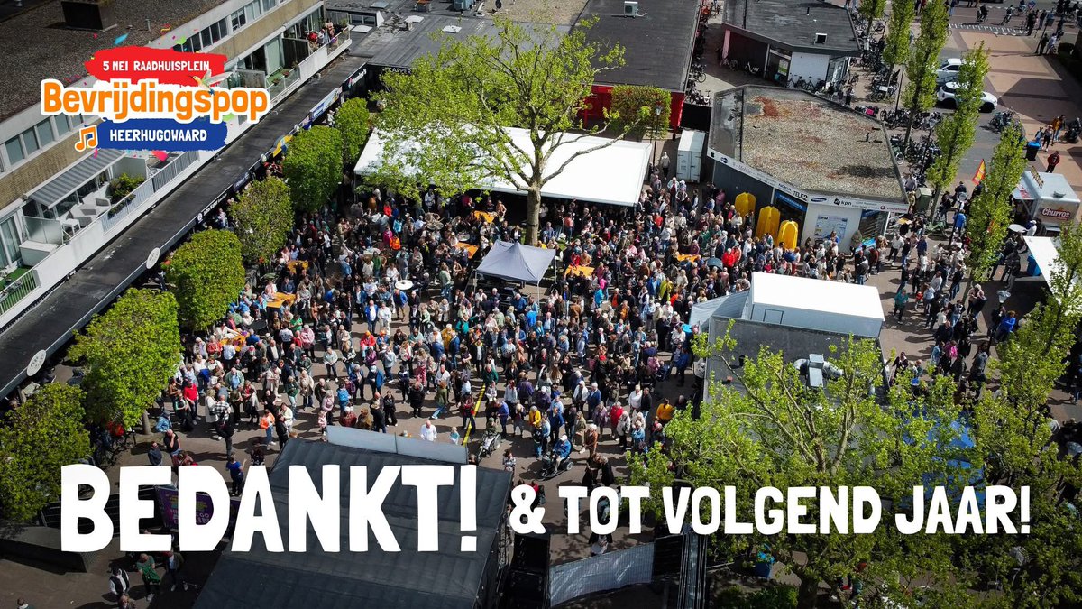 Bedankt iedereen! Het was weer een prachtige editie! 🤩 Tot volgend jaar!

#bevrijdingspopheerhugowaard