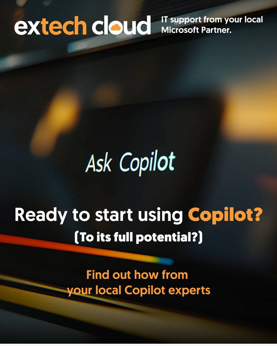 Extech Cloud (@extechuk) on Twitter photo Ready to get started using Microsoft Copilot? Working with a trusted Microsoft partner like Extech Cloud is a brilliant way to scope out how Copilot can best help you.
Richard Laker, our Microsoft Copilot Expert will be happy to explain more.
#MicrosoftCopilot #AI #Productivity Ready to get started using Microsoft Copilot? Working with a trusted Microsoft partner like Extech Cloud is a brilliant way to scope out how Copilot can best help you.
Richard Laker, our Microsoft Copilot Expert will be happy to explain more.
#MicrosoftCopilot #AI #Productivity