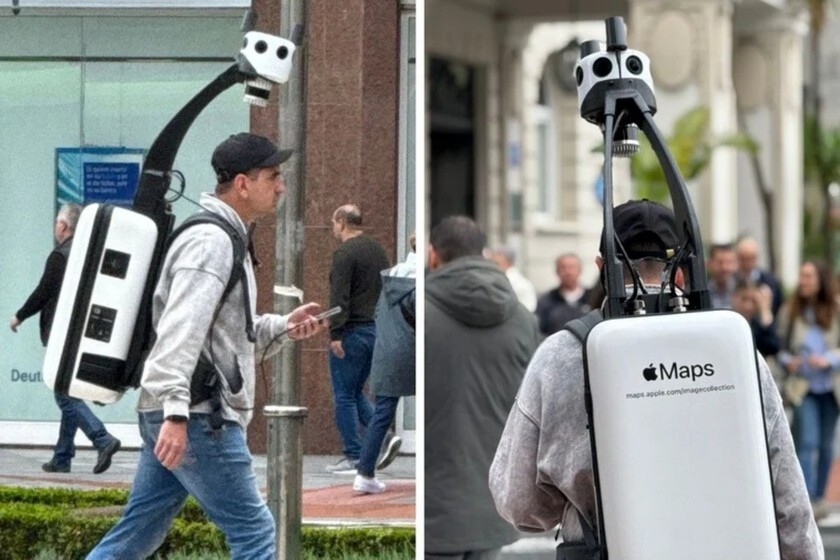 applesfera's tweet image. Los hombres mochila de Apple son lo que hace especial a Apple Maps. Y ahora están en España applesfera.com/p/164895