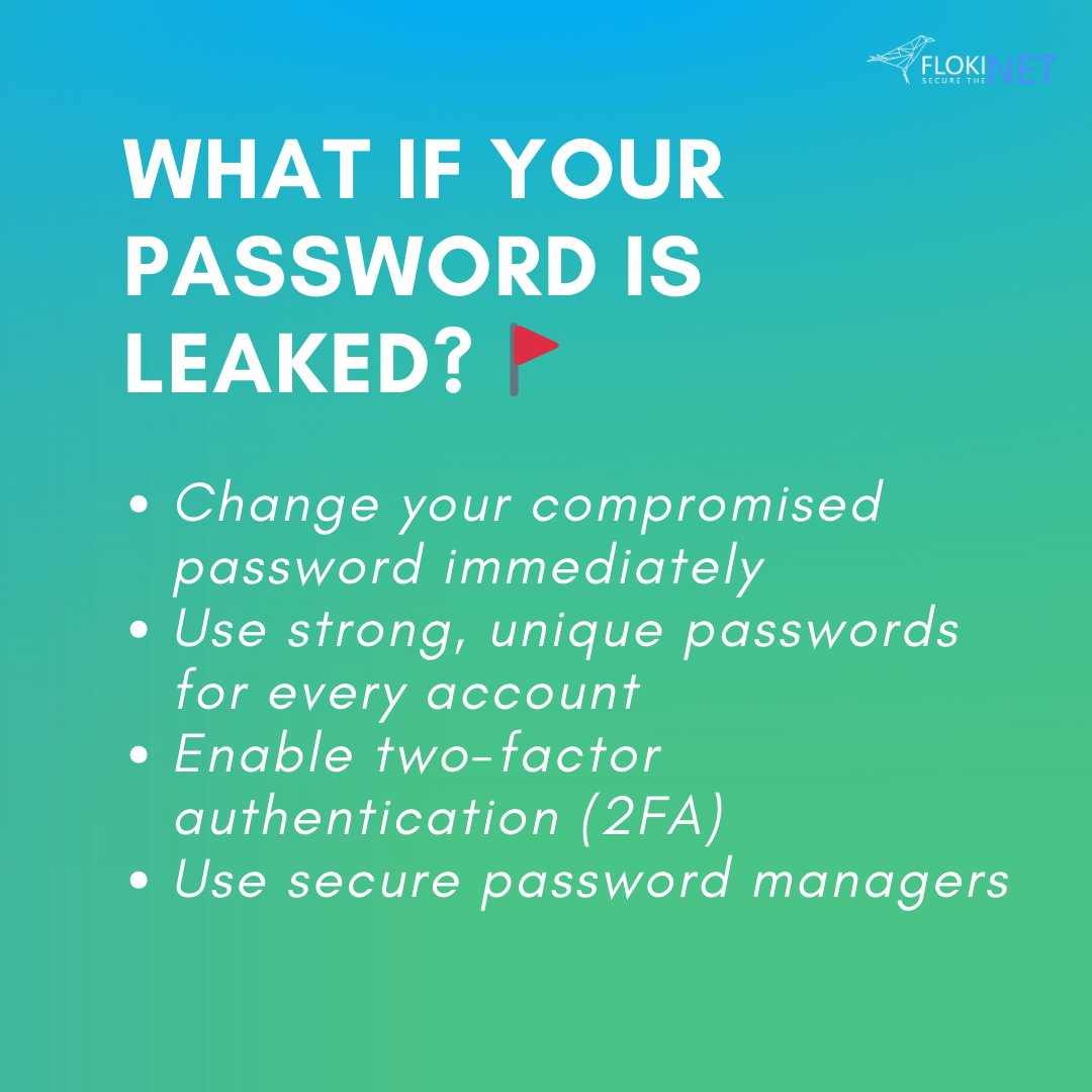 FlokiNETehf's tweet image. 🔐Passwords leaked?
Your info might be at risk—swipe to find out how to protect yourself.
#cybersecurity #FlokiNET #onlinesafety #privacymatters