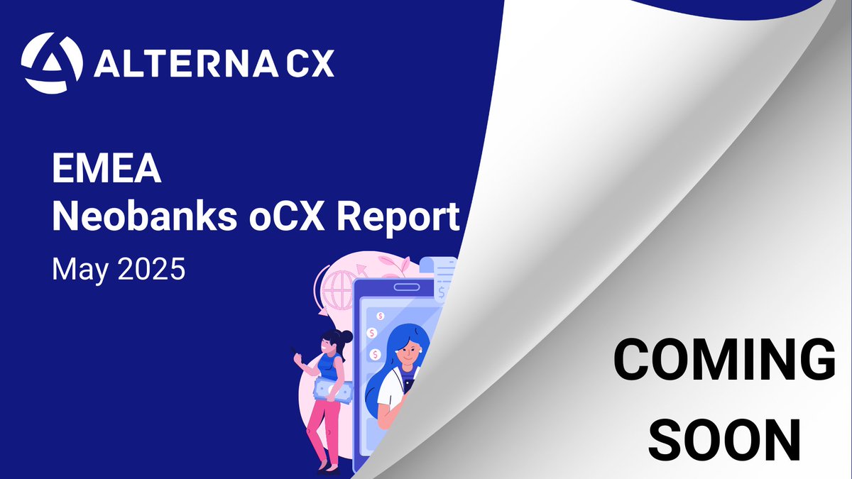 🚨 COMING SOON 🚨 oCX EMEA Neobanks Report 2025.

We are excited to share that our newest oCX insights will be released soon covering digital banking apps across Europe, Middle East, and Africa!

#EMEA #Neobank #CX