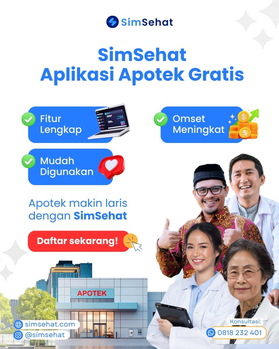 simsehat's tweet image. Hari gini masih pakai aplikasi berbayar? Ganti ke Simsehat aja! Gratis 

#SimSehatGratis #AplikasiGratis