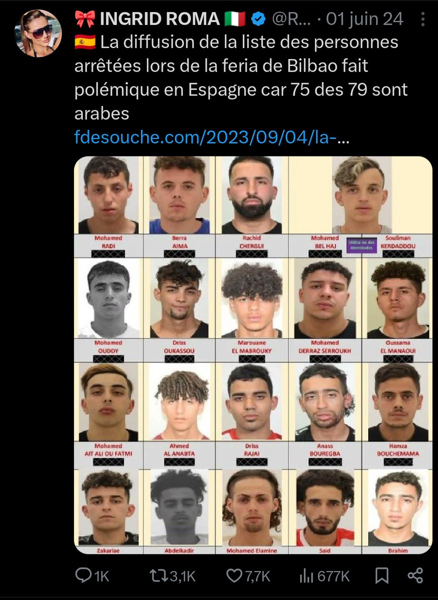 RadioRomaX's tweet photo. "Les musulmans ont peur"paraît-il. Pas en Espagne apparemment 😂 https://t.co/8wDoxUVh5O