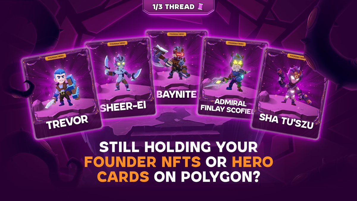 Still holding your Founder NFTs or Hero Cards on Polygon?

Now’s your chance to bridge them to Open Loot and unlock your Founder Mystery Box 🎁

Each box includes 4 guaranteed NFT gear pieces:
🪖 Helmet | 🧤 Gloves | 👢 Boots | 🛡️ Chest

These items grant a distinctive Founder