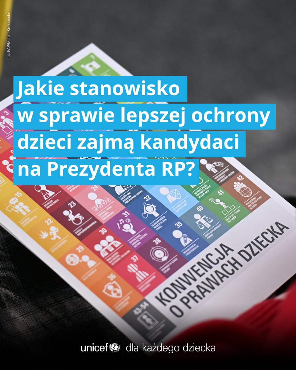 Wraz z Koalicją Organizacji Pozarządowych zwróciliśmy się do kandydatów w nadchodzących wyborach prezydenckich o zajęcie stanowiska sprawie ratyfikacji tzw. III protokołu do Konwencji o prawach dziecka.

Wzmacnianie ochrony najmłodszych to nasz obowiązek.

#UNICEF #CRC