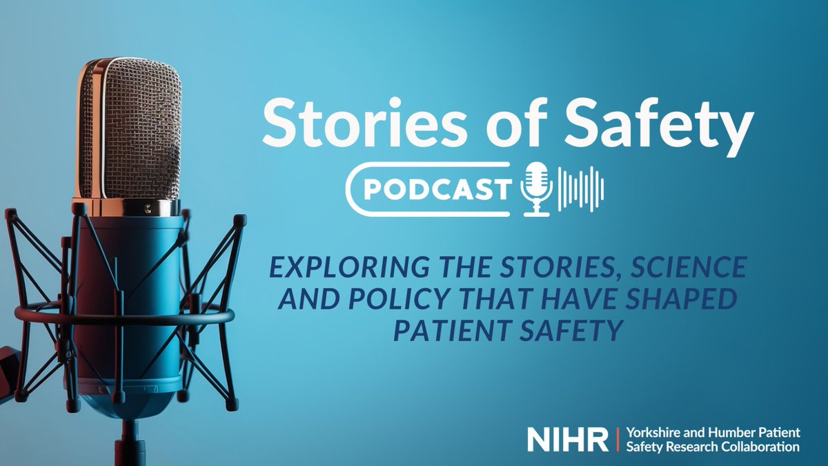 CityOfResearch (@cityofresearch) on Twitter photo Brighten your Tuesday with the new podcast series✨ "Stories of Safety"!
The <a href="/YHPSRC/">NIHR Yorkshire and Humber PSRC</a> explores the stories, science and policy that have shaped how we think about, manage and measure safety of healthcare: bradfordresearch.nhs.uk/stories-of-saf… Brighten your Tuesday with the new podcast series✨ "Stories of Safety"!
The <a href="/YHPSRC/">NIHR Yorkshire and Humber PSRC</a> explores the stories, science and policy that have shaped how we think about, manage and measure safety of healthcare: bradfordresearch.nhs.uk/stories-of-saf…