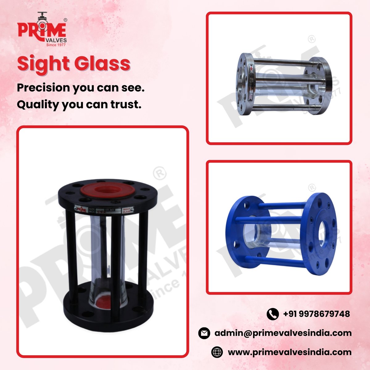 PrimeValves_Mfg's tweet image. Prime Industrial Valves&apos; Sight Glass delivers unmatched clarity, durability, and performance for high-pressure, high-temperature applications across critical industries.
visit- primevalvesindia.com/products/sight…
#primevalves #sightglass #ProcessVisibility  #HydrocarbonProcessing