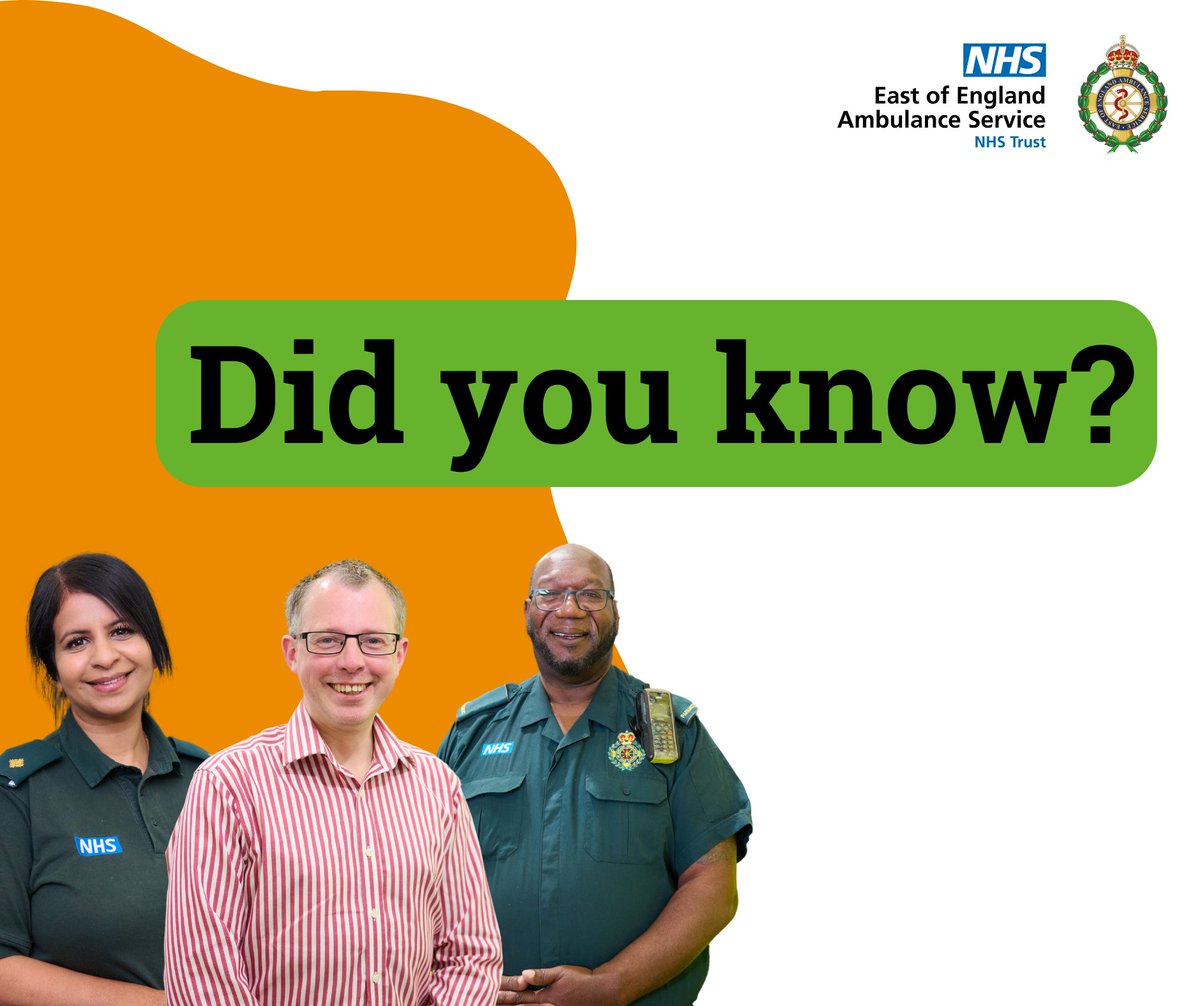 There are a whole range of benefits you can take advantage of when you’re part of #TeamEEAST!

From generous annual leave, NHS pension and flexible working – there are many reasons to join us.

See more on our website: eastamb.nhs.uk/.../working...…