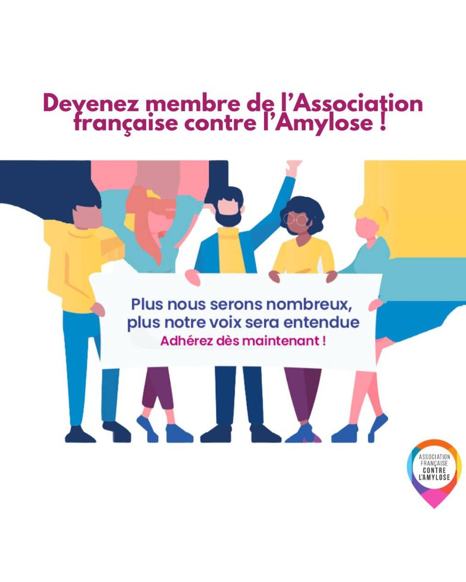 Envie de soutenir la lutte contre l’#amylose ?

Rejoignez-nous pour 15€/an !
✅ Défendre les droits des patients
✅ Accès à nos ressources &amp; soutien personnalisé
✅ Rejoindre une communauté engagée

👉 amylose.asso.fr/agir-ensemble/…

#AFCA #Engagement